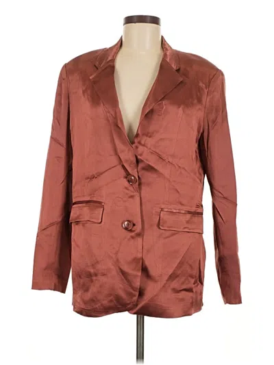 Pre-owned Astr Blazer Jacket In Brown
