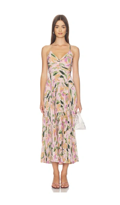Astr Blythe Dress In Lilac Purple Floral