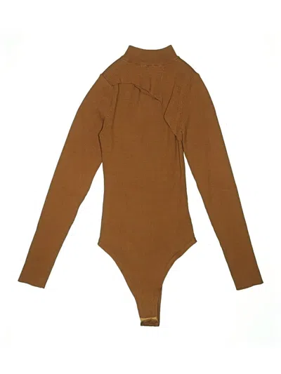 Pre-owned Astr Bodysuit In Brown