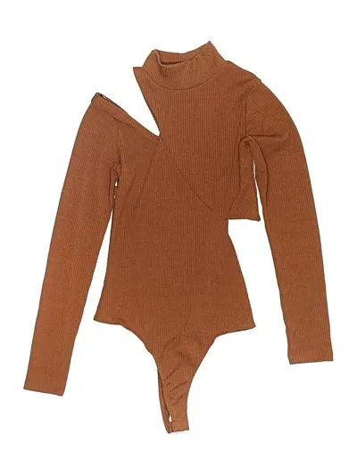 Pre-owned Astr Bodysuit In Brown