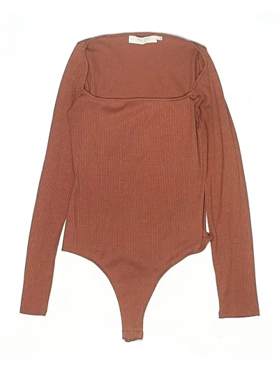Pre-owned Astr Bodysuit In Brown