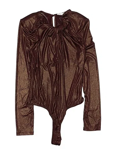 Pre-owned Astr Bodysuit In Brown
