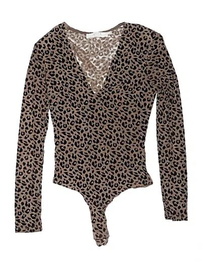Pre-owned Astr Bodysuit In Brown