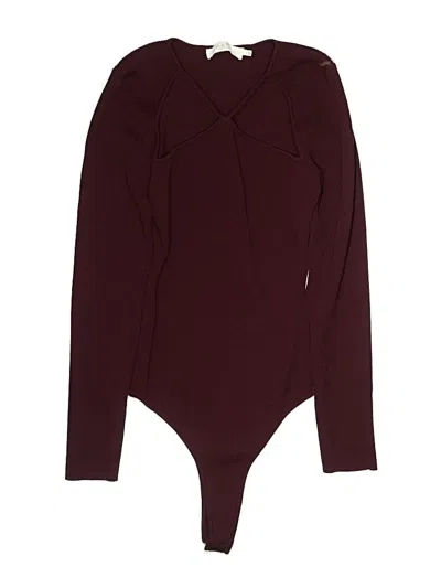 Pre-owned Astr Bodysuit In Burgundy