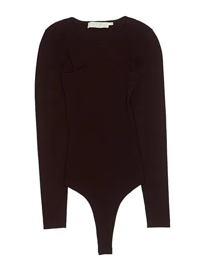 Pre-owned Astr Bodysuit In Burgundy