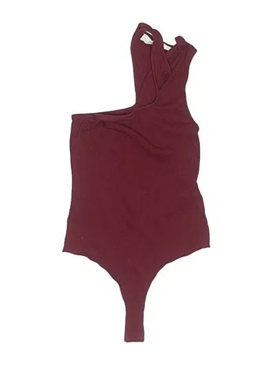 Pre-owned Astr Bodysuit In Burgundy
