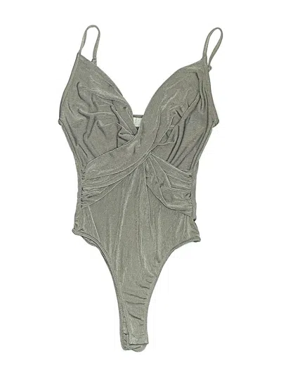Pre-owned Astr Bodysuit In Gray