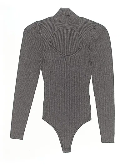 Pre-owned Astr Bodysuit In Gray