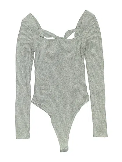 Pre-owned Astr Bodysuit In Gray