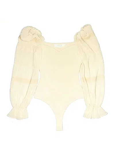 Pre-owned Astr Bodysuit In Ivory