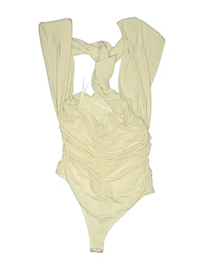 Pre-owned Astr Bodysuit In Ivory