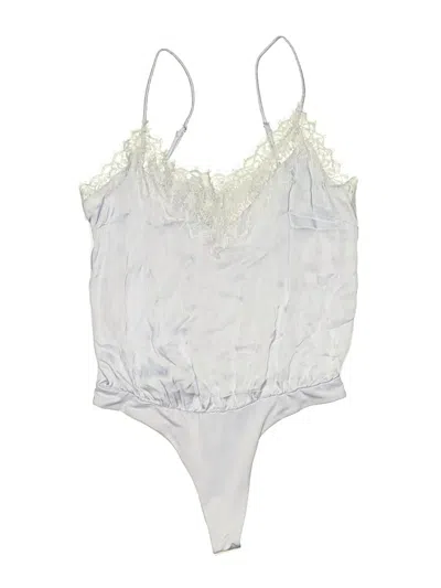 Pre-owned Astr Bodysuit In Silver