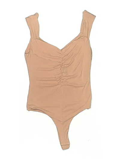 Pre-owned Astr Bodysuit In Tan