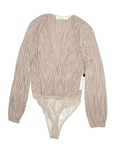 Pre-owned Astr Bodysuit In Tan