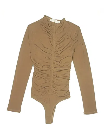 Pre-owned Astr Bodysuit In Tan