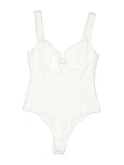 Pre-owned Astr Bodysuit In White