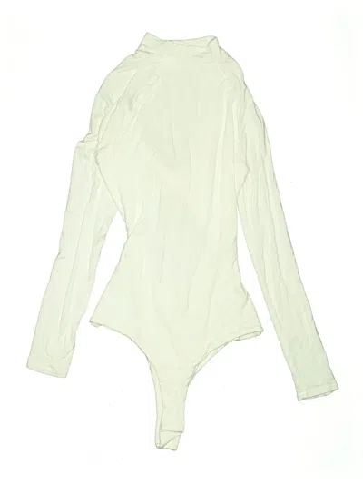 Pre-owned Astr Bodysuit In White