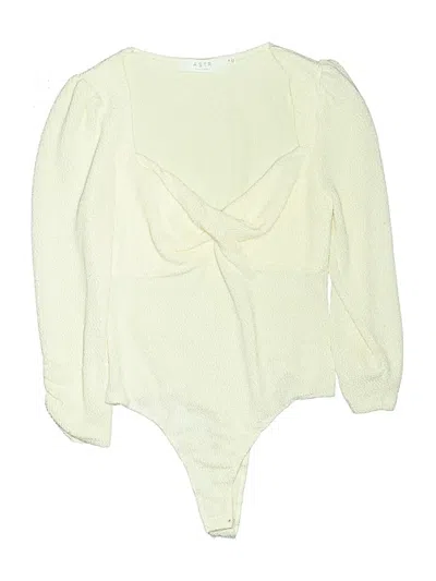 Pre-owned Astr Bodysuit In White