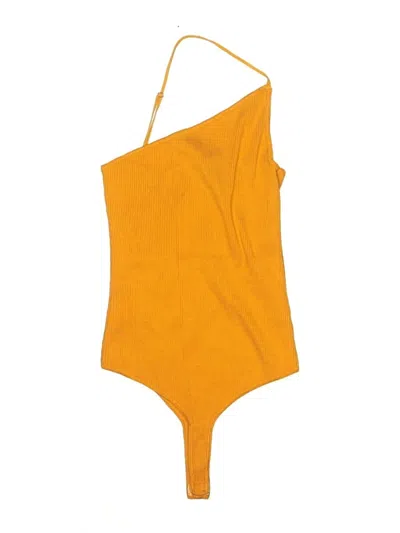 Pre-owned Astr Bodysuit In Yellow