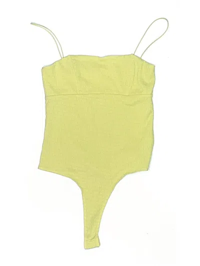 Pre-owned Astr Bodysuit In Yellow
