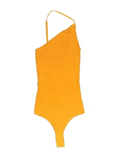 Pre-owned Astr Bodysuit In Yellow