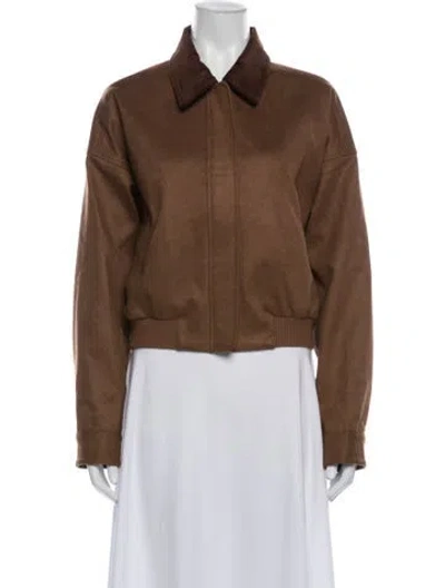 Pre-owned Astr Bomber Jacket W/ Tags In Brown