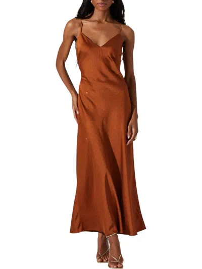 Astr Bonney Dress In Sienna In Gold