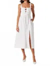 Astr The Label Helia Sleeveless A-line Dress In White
