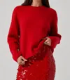 ASTR BOWIE SWEATER IN RED