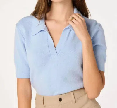 Astr Brauwin Polo Sweater In Blue