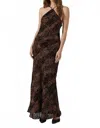 Astr Briotte Dress In Brown In Brown