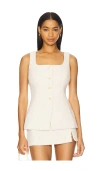 Astr Brunelle Vest In Oatmeal