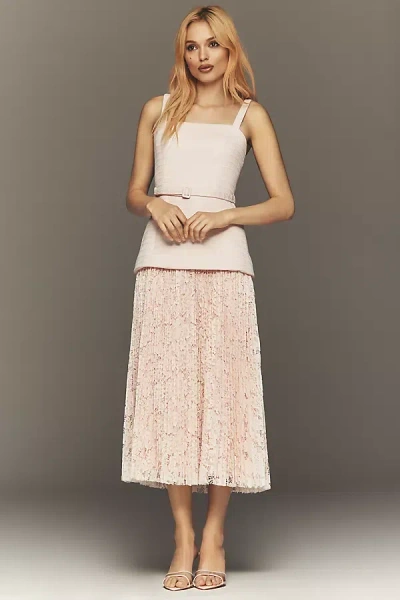 Astr Caitlin Tweed Twofer Midi Dress In Multi