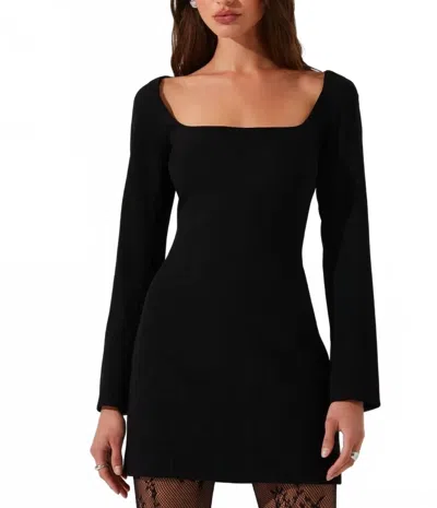 Astr Calanthe Mini Dress In Black