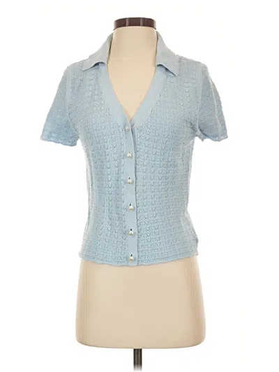 Pre-owned Astr Cardigan Sweater In Blue