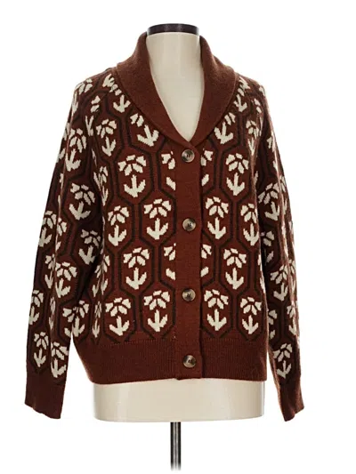 Pre-owned Astr Cardigan Sweater In Brown