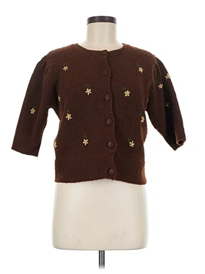 Pre-owned Astr Cardigan Sweater In Brown
