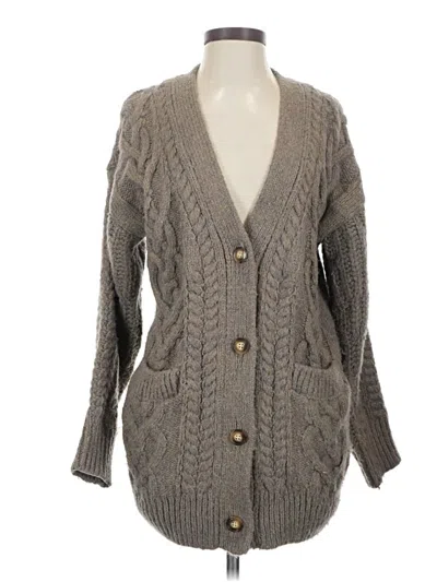 Pre-owned Astr Cardigan Sweater In Gray
