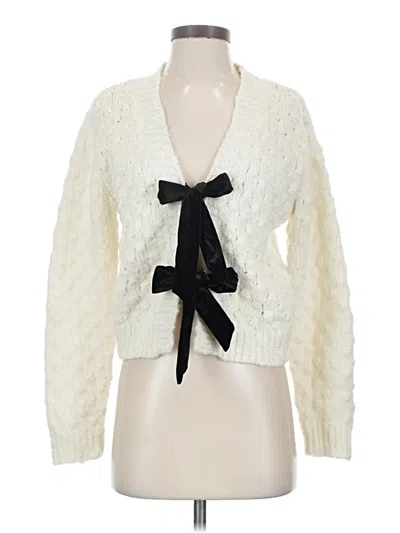 Pre-owned Astr Cardigan Sweater In Ivory
