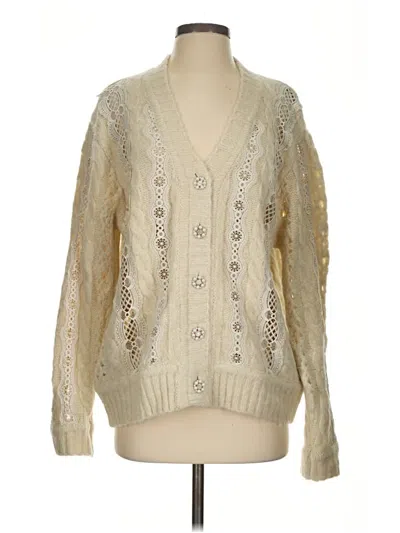 Pre-owned Astr Cardigan Sweater In Ivory