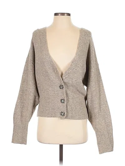 Pre-owned Astr Cardigan Sweater In Tan
