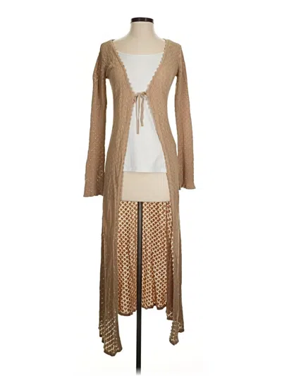 Pre-owned Astr Cardigan Sweater In Tan