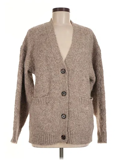 Astr Cardigan Sweater In Brown