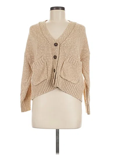Pre-owned Astr Cardigan Sweater In Tan