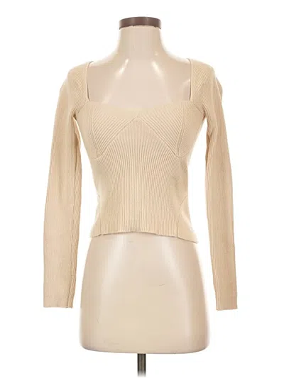Pre-owned Astr Cardigan Sweater In Tan