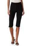 Astr Cardin Slim Fit Capri Pants In Black In Multi