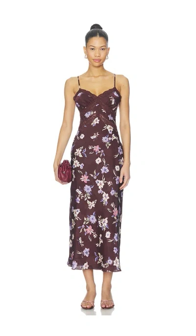 Astr Carin Dress In Brown