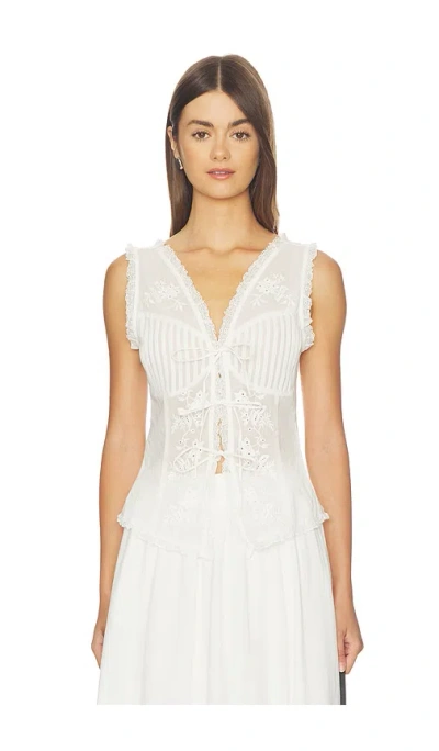 Astr Carrie Top In White