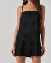 Astr The Label Cassiel Sequin Fringe Minidress In Black