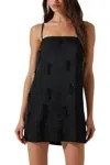 Astr The Label Cassiel Sequin Fringe Minidress In Black